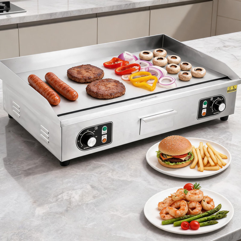 Commercial Electric Grill, Adjustable Temperature