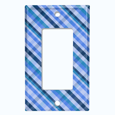 Plaque murale d'interrupteur à bascule Plaid 1-Gang