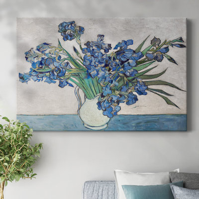 Blue Irises-Gallery Wrapped Canvas