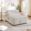 Lit-repose-pieds pliant multifonctionnel avec poche de rangement et port USB