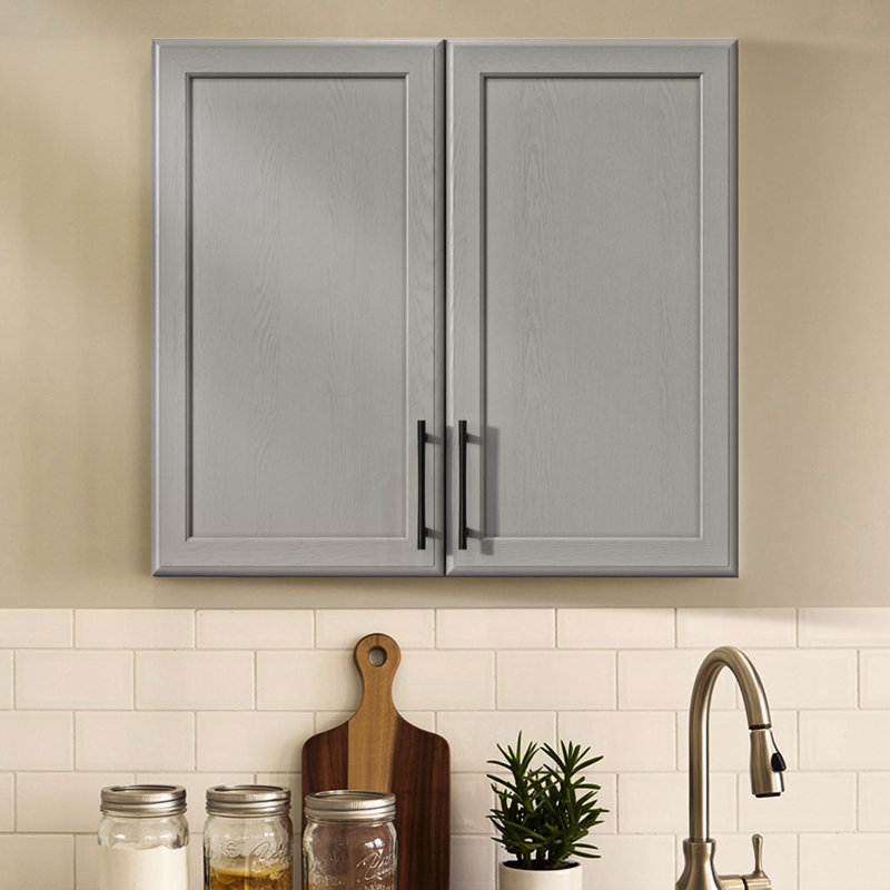 Armoire murale à lessive 24 po, Gris
