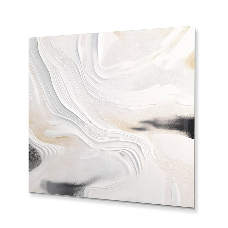 Modern Abstract Wall Decor on Metal, 23" H x 23" W x 1" D
