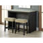 Ensemble de salle à manger bicolore à 3 tons avec 2 tabourets et sièges capitonnés beige-1866280226-1866280231