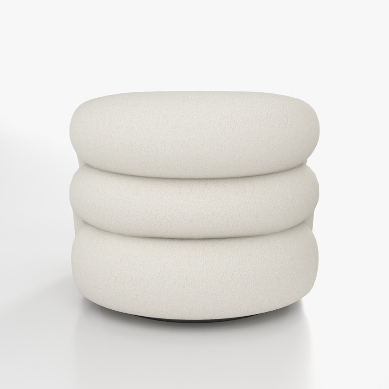 Coyle Upholstered Swivel Barrel Chair