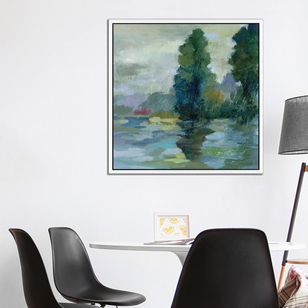 Sunrise At The Lake II by Silvia Vassileva - Floater Frame Gallery-Wrapped Canvas Giclée on Canvas