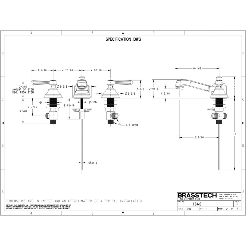 Astaire Widespread Bathroom Faucet with Drain Assembly, Polished Chrome