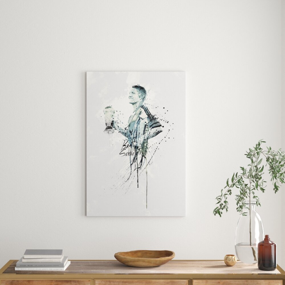 Enigma Bastian Schweinsteiger II Graphic Art Print auf Leinwand