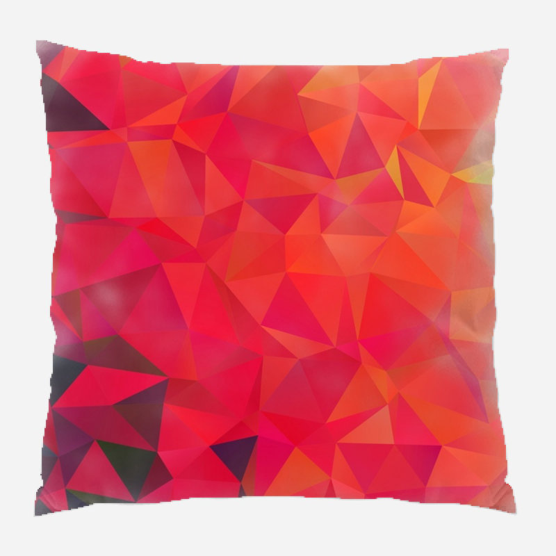 Coussin décoratif triangulaire