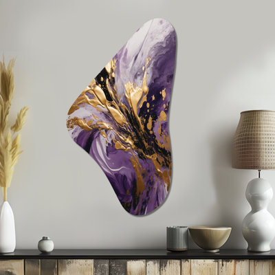 Delois - Abstract Boomerang Shape Asymmetric Metal Wall Art