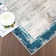Machine Washable Rugs Bordered Modern Non-Slip Low Pile Rubber Backing Indoor Area Rug for Living Room Bedroom Kitchen Dining Room