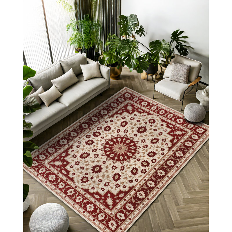 Tapis en coton et polyester à imprimé numérique Isabel Collection Isabel, Tapis de couloir 3 pi 4 po x 13 pi 2 po