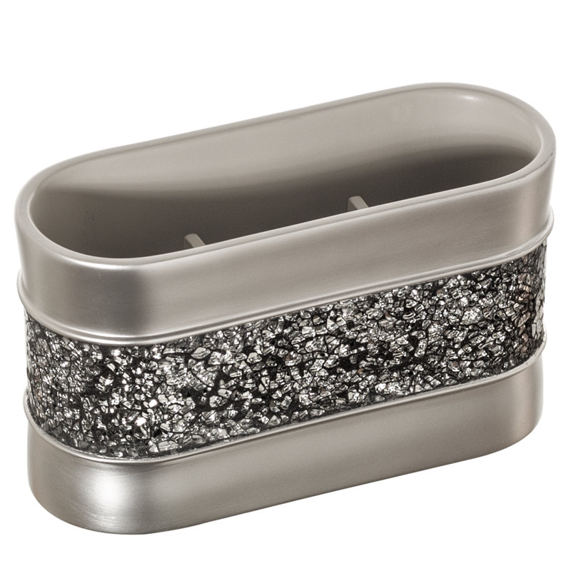 Organisateur de maquillage en nickel brossé