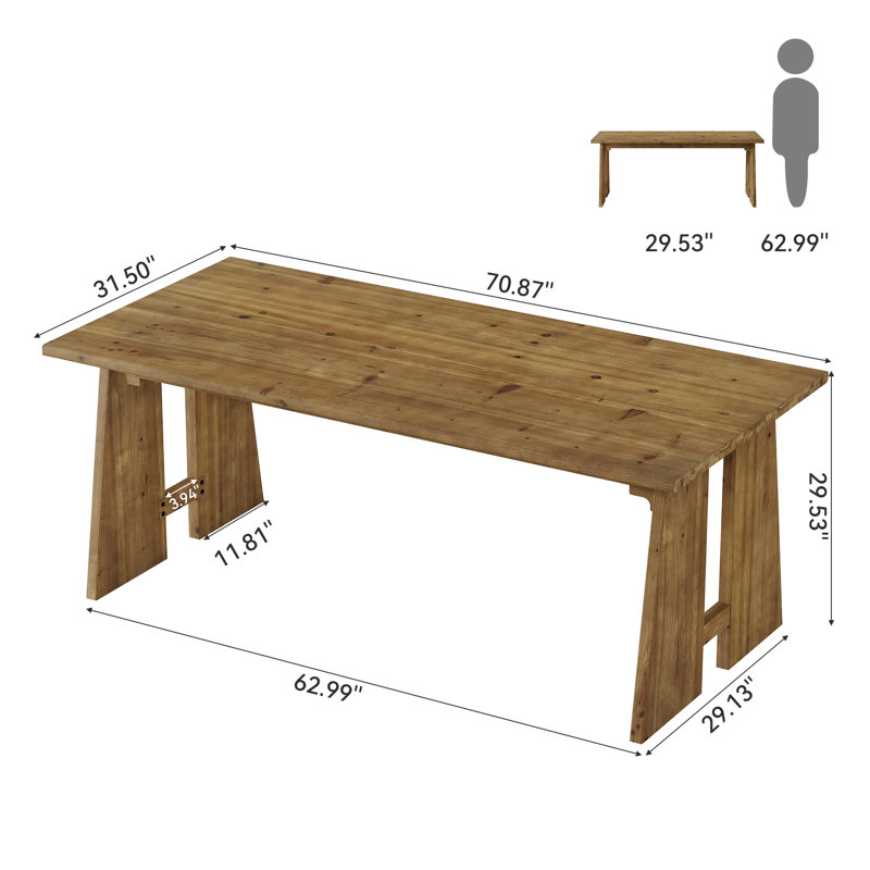 Solid Wood Executive Desk