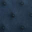 Rangement - Confortable, tissu bleu marine avec pieds en bois foncé fuchsia