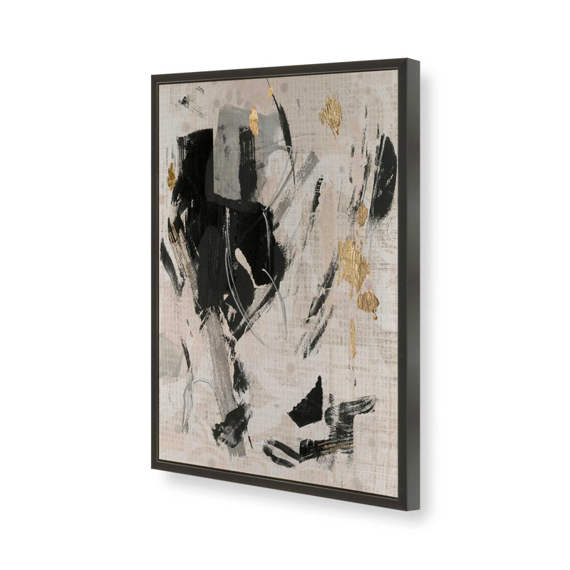 Impression sur toile, "Pattern Emotion I" par June Erica Vess, H 30 po x l 20 po, Open Corner Framed Print without Mat Paper