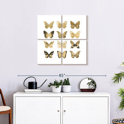 Brampt Butterfly Study In Gold II