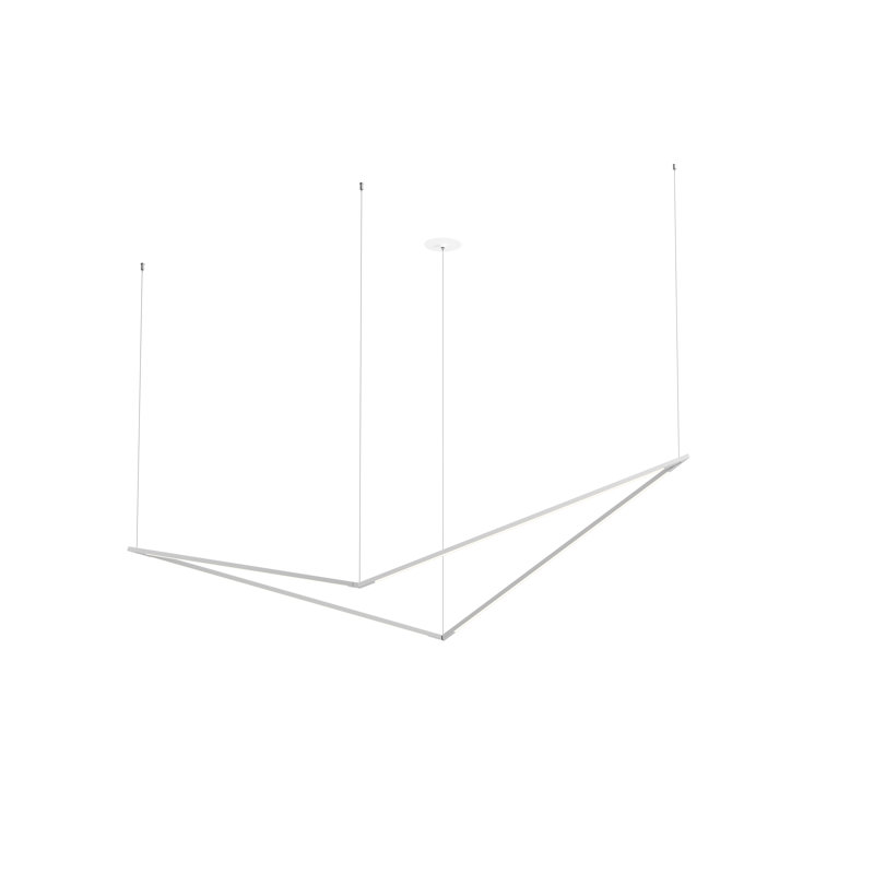 Z-Bar 1 - Light LED Pendant, Silver