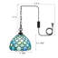 Luminaire suspendu en dôme noir mat à 1 lumière Moni-1561885976