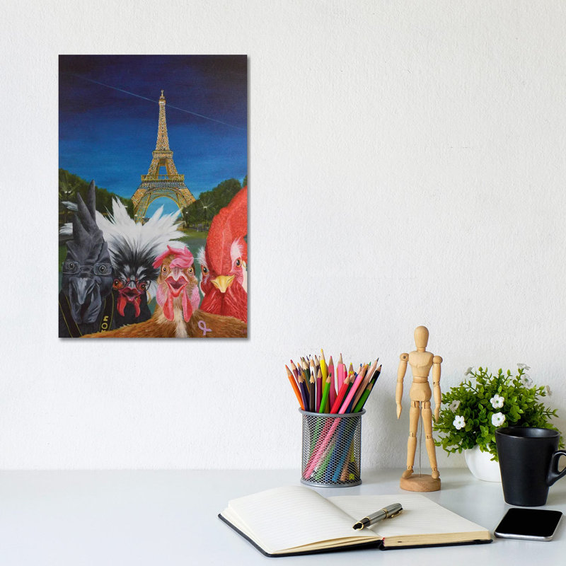 Vacation In Paris by Laura Curtin - Wrapped Canvas Print, 20.32 cm H x 30.48 cm W