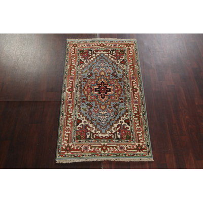 Tapis oriental en laine fait main Heriz Serapi 3X5