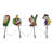ProductWorks Peanuts 22" Pre Lit Woodstock Santa Hat and 8" Joy Pathway Markers