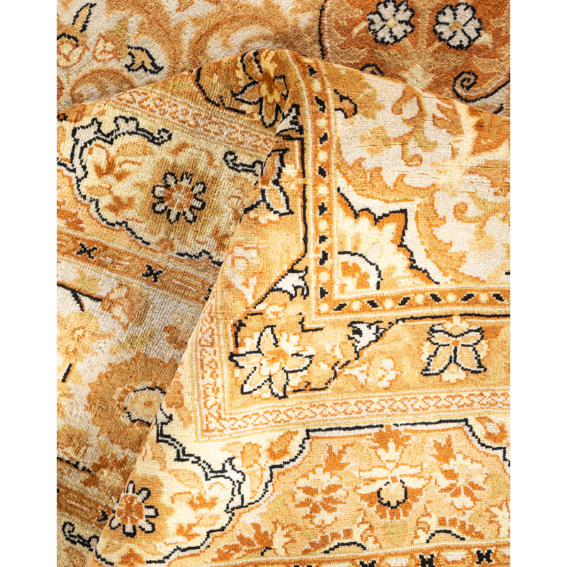 Tapis unique en laine noué à la main 8 pi 2 po x 10 pi 3 po nouvel âge Kinzleigh