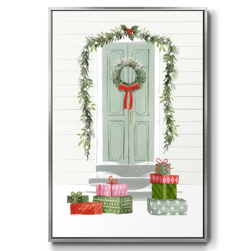 Porte d'entrée festive, collection B, Gris, H 25 po x l 17 po x P 1,5 po