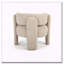 Fauteuil demi-tonneau sculptural avec tissu texturé Sculptural-778483496