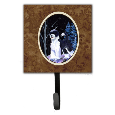 Porte-laisse pour chien et crochet mural starry night