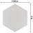 Matter Hex 7.88" x 9" Porcelain Stone Look Floor and Wall Tile-70564491