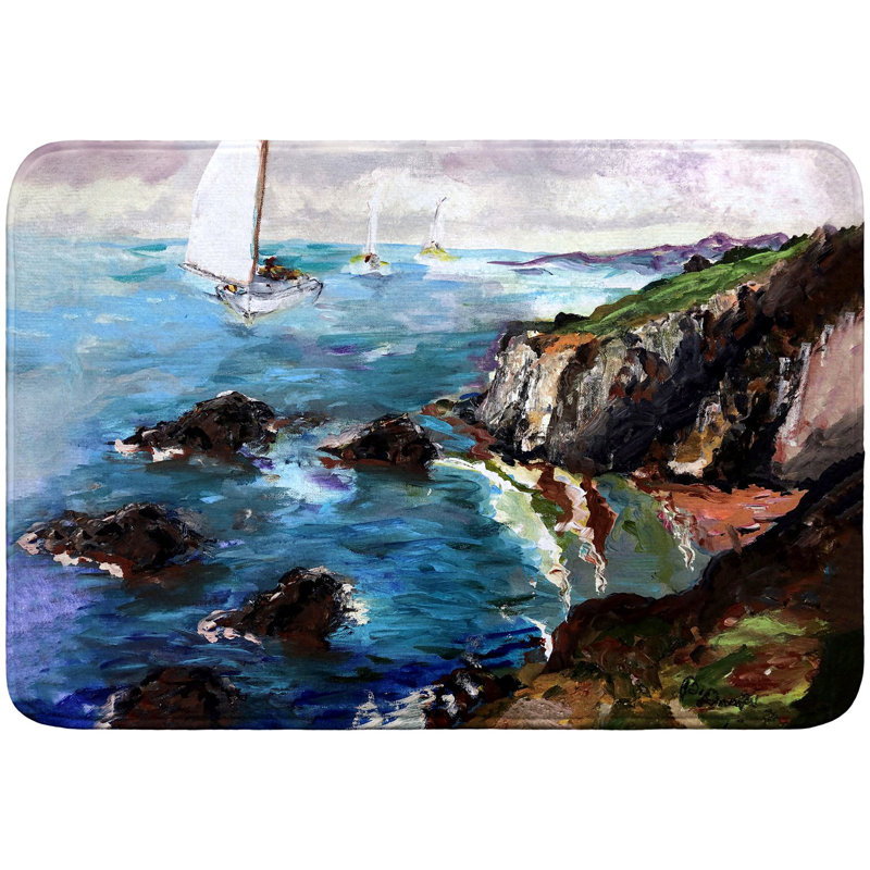 Tapis de bain Voile les falaises, L 36 po x l 24 po