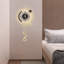 Horloge murale en métal avec lumière DEL-1778566508