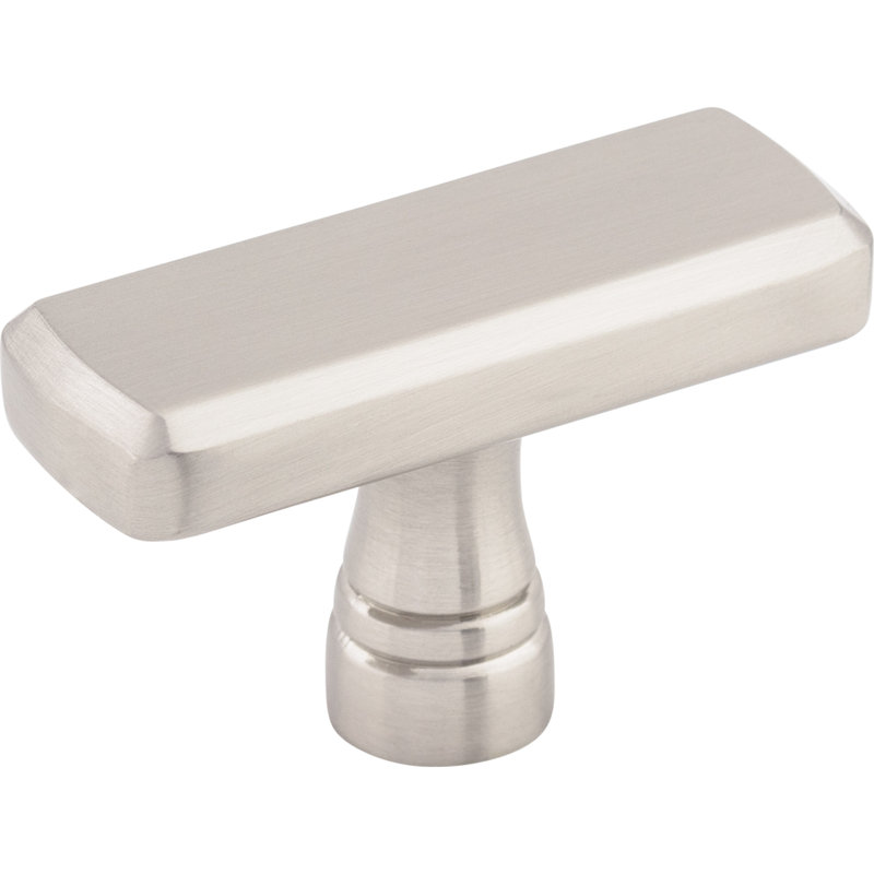 Kingsbridge Rectangle Knob, Brushed Satin Nickel, 1 7/8" Knob Length