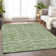 Premium Machine Washable Prisco Green Rug