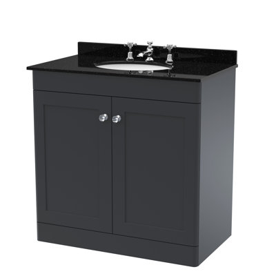 Classique 820mm Single Bathroom Vanity with Drop In Vitreous China Basin