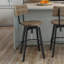 Tabouret pivotant en bois massif Buth-762607049
