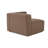 Modern 1-Seat Sofa, Soft Texture Fabric, Brown | 43.3 x 27.2 x 35.4 Inches | Sturdy Beech & Fir Frame, 30 DNS Foam Cushion | Comfortable Seating for Living Room, Home Office & Cozy Spaces | Stylish & Durable Design