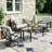 Outdoor Metal 4 Person Seating Group With 2 Swivel&Rocking Chair