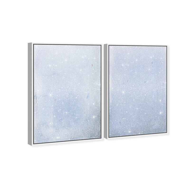 Calm Waters Set by Oliver Gal, 25"H x 37"W, White Floater Frame