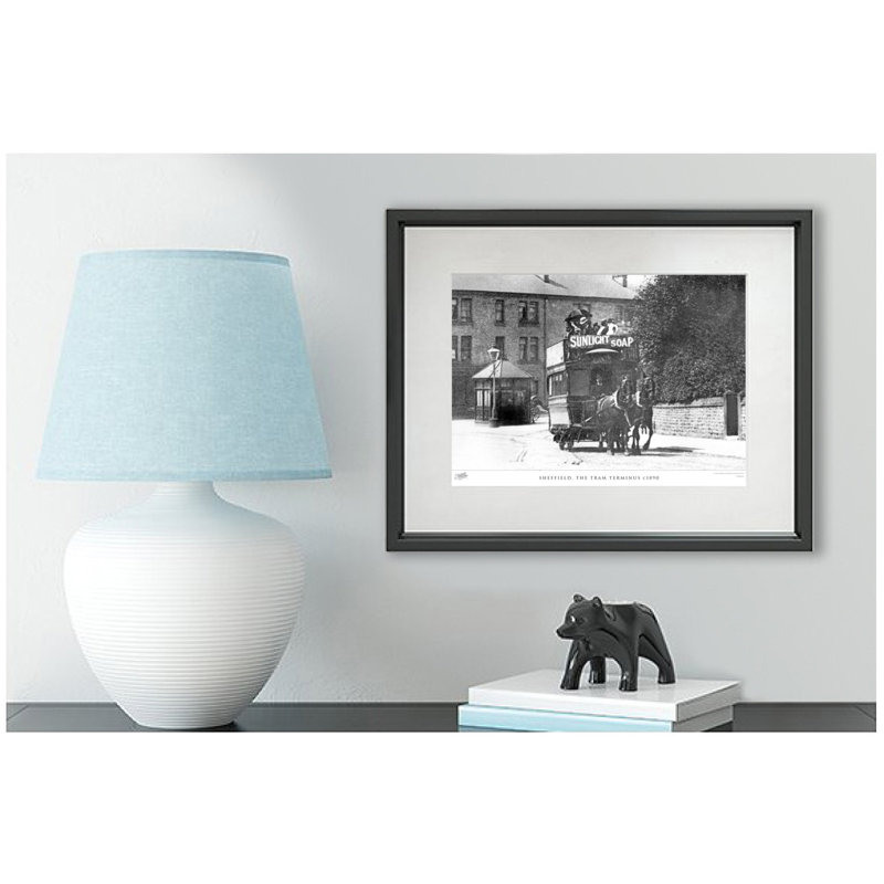 Sheffield, The Tram Terminus C1890 by Francis Frith - Single Picture Frame Print, 45cm H x 60cm W x 2.3cm D