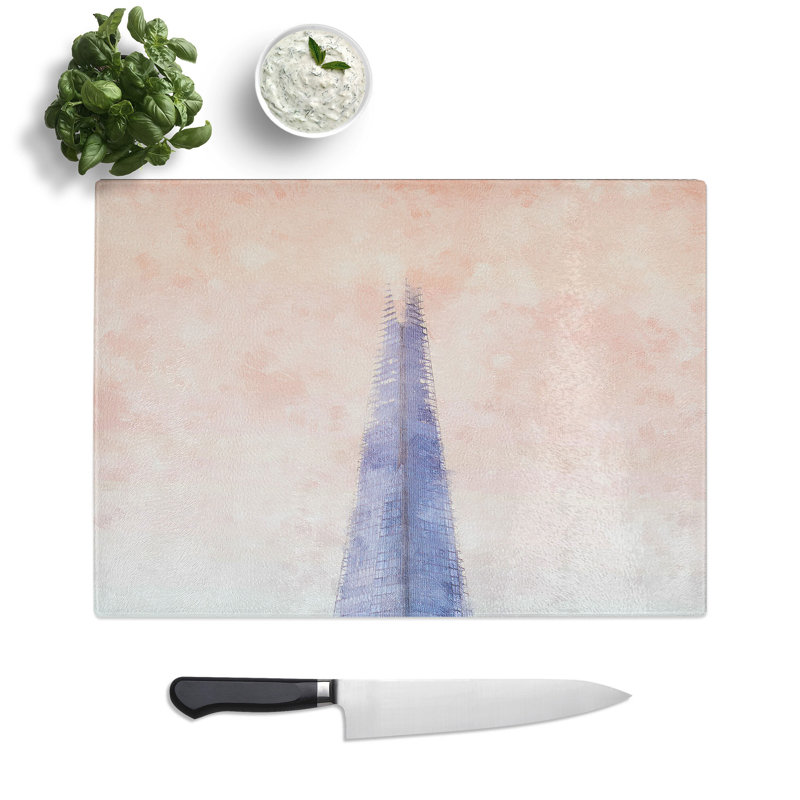 Tempered Glass the Shard in London Chopping Board, 28.5 cm x 39 cm