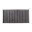 Velours gris avec détails plissés et structure en métal, structure profonde de 25 po pour un confort de salon