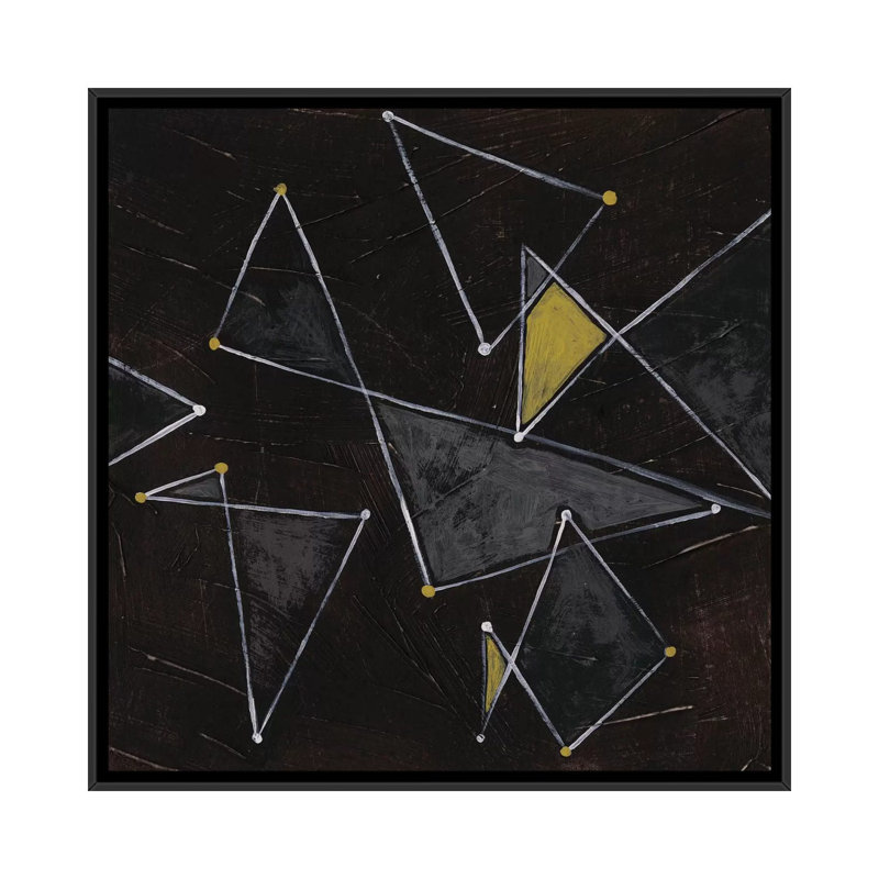 Reproduction d'art sur toile, H 37 po x l 37 po x P 1,5 po, Toile encadrée noire, Pas de tapis