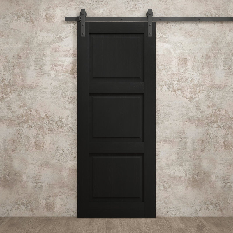 Porte de grange moderne | Ego 5010 | Ensemble de quincaillerie lourde pour rails | Portes intérieures solides, 28 po x 80 po