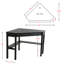Bureau d'ordinateur de coin Wardboro