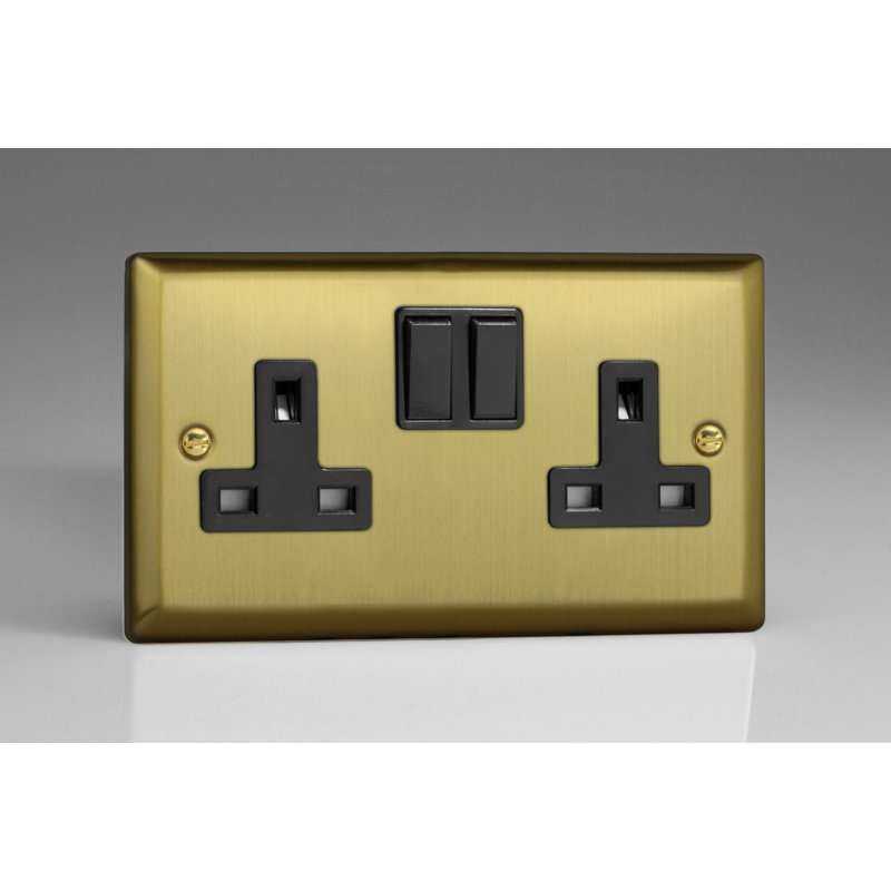 Wall Mounted Socket, Brass