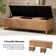 Mayowa Modern 60" Wide Storage Bench with  Two Ottomans and Diamond Weave Patterns