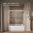 Levity 59.62" x 62" Bypass Bath Door with CleanCoat Technology-10935906-60716793