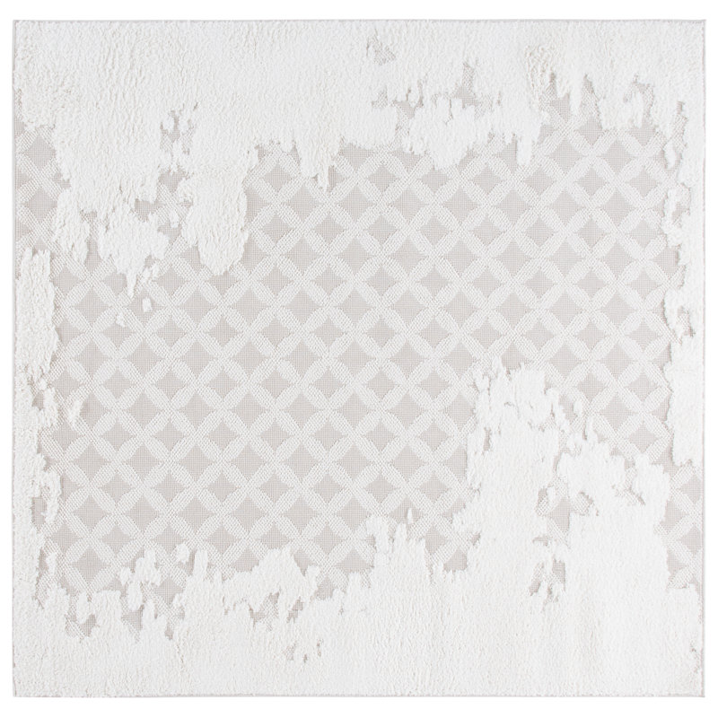 Antkeo Trends Performance Abstract Rug, Square 6'7"