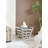 24" Square Modern Stainless Steel End Table-464386150